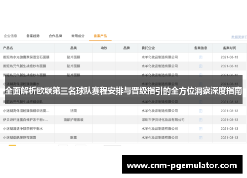 全面解析欧联第三名球队赛程安排与晋级指引的全方位洞察深度指南 全面解析欧联第三名球队赛程安排与晋级指引的全方位洞察深度指南