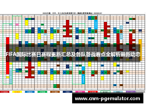 FIFA国际比赛日赛程更新汇总及各队备战看点全解析最新动态 FIFA国际比赛日赛程更新汇总及各队备战看点全解析最新动态