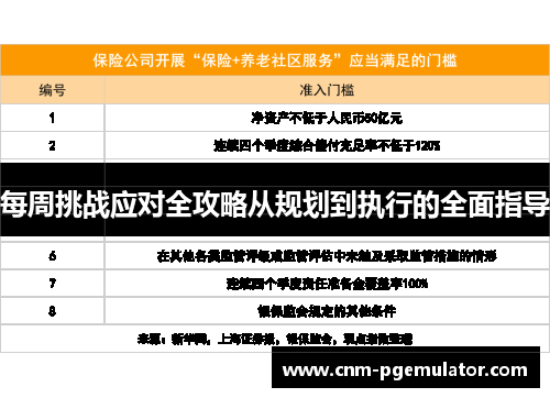 每周挑战应对全攻略从规划到执行的全面指导